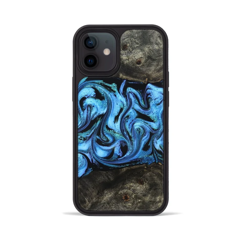 iPhone 12 Wood Phone Case - Jami (Blue, 830128)