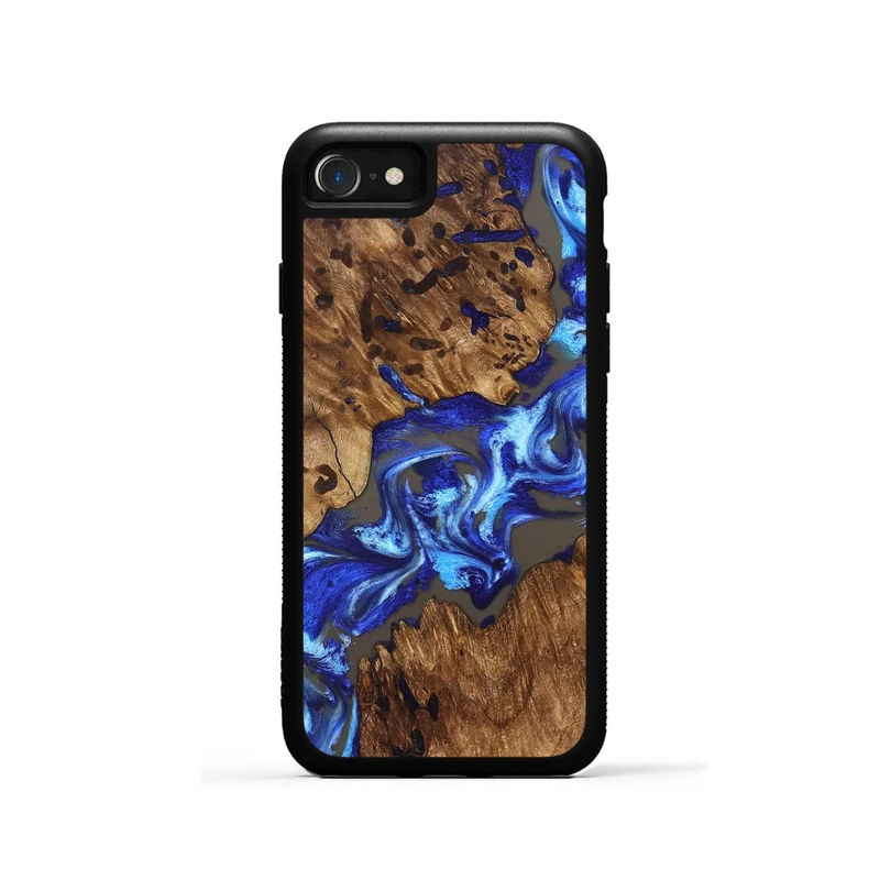 iPhone SE Wood Phone Case - Elvis (Blue, 830126)