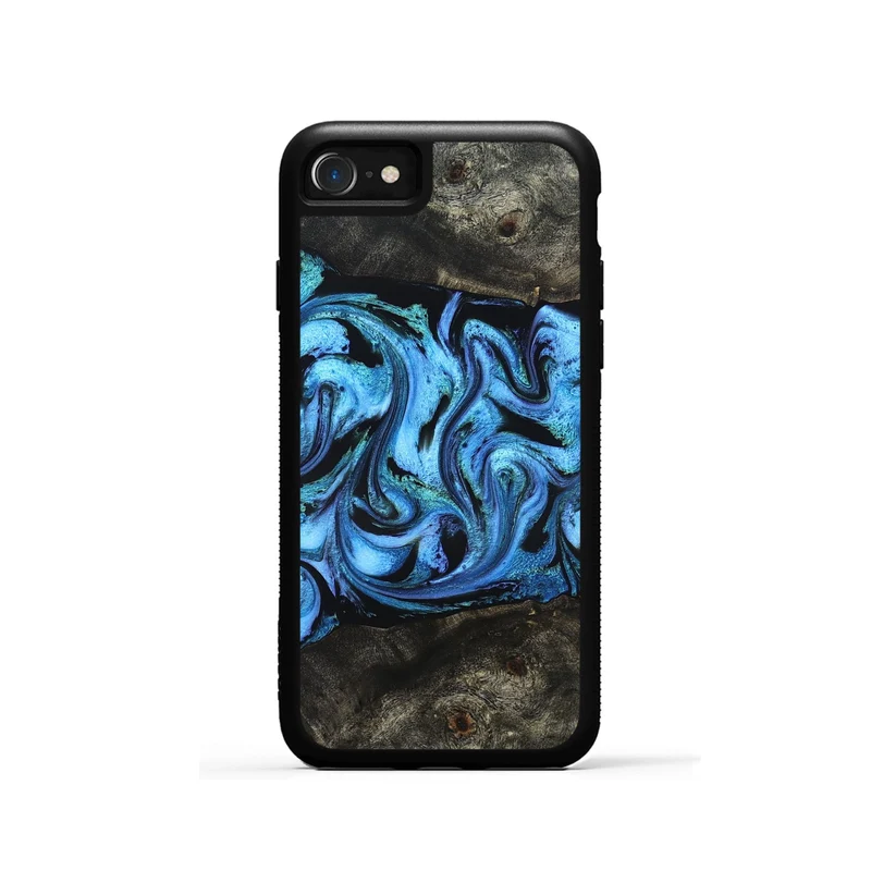 iPhone SE Wood Phone Case - Jami (Blue, 830128)