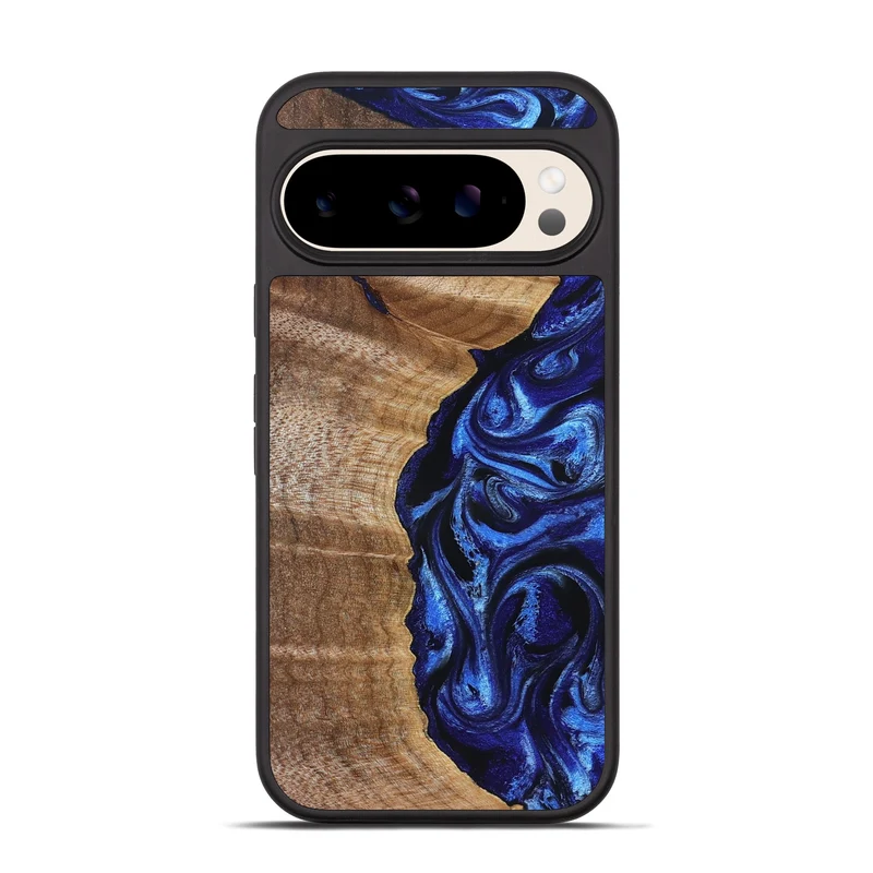 Pixel 10 Pro Wood Phone Case - Susan (Blue, 830135)