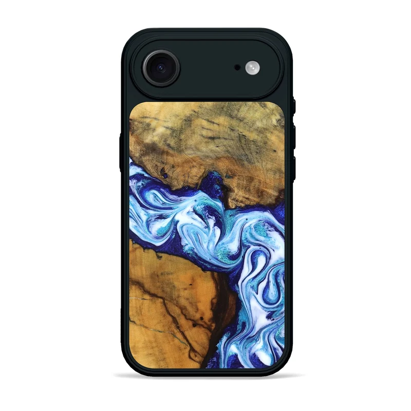 iPhone 17 Air Wood Phone Case - Jayleen (Blue, 830121)