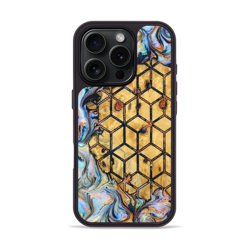 iPhone 16 Pro Wood Phone Case - Jaycee (Pattern, 830116)