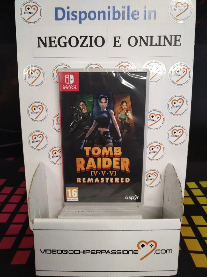 Tomb Raider 4- 5-6 Remastered Starring Lara Croft Nintendo Switch Edizione ITALIANA