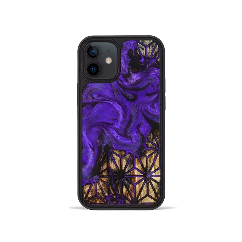 iPhone 12 mini Wood Phone Case - Clora (Pattern, 830092)