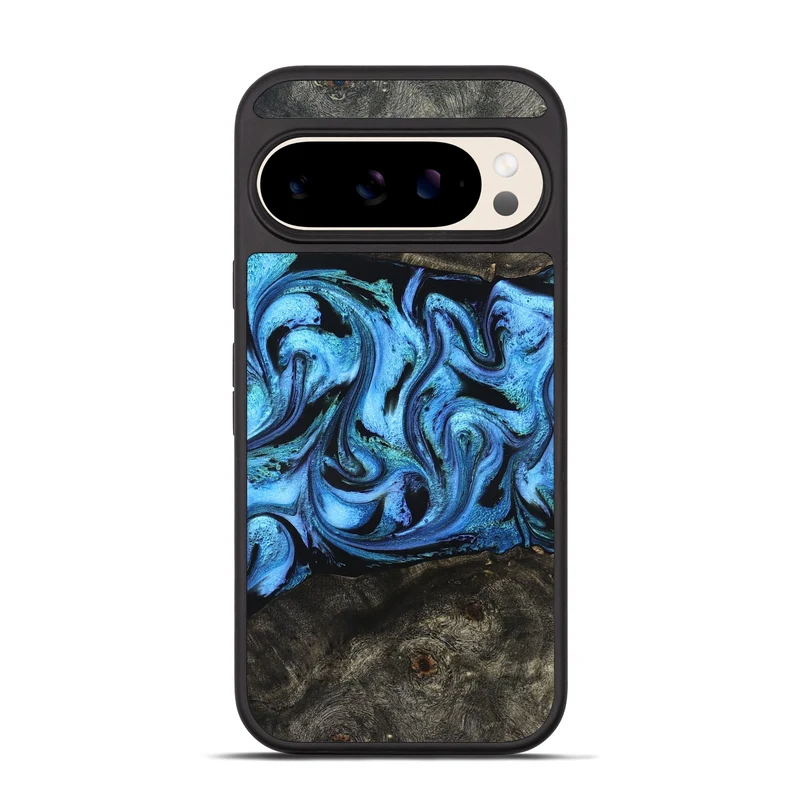 Pixel 10 Pro Wood Phone Case - Jami (Blue, 830128)
