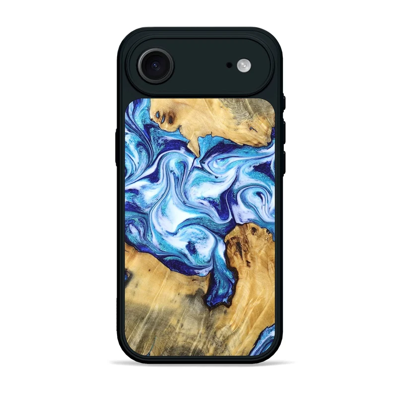 iPhone 17 Air Wood Phone Case - Mervin (Blue, 830125)