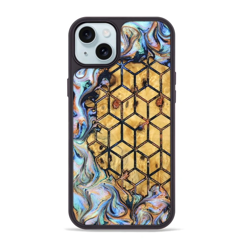 iPhone 15 Plus Wood Phone Case - Jaycee (Pattern, 830116)