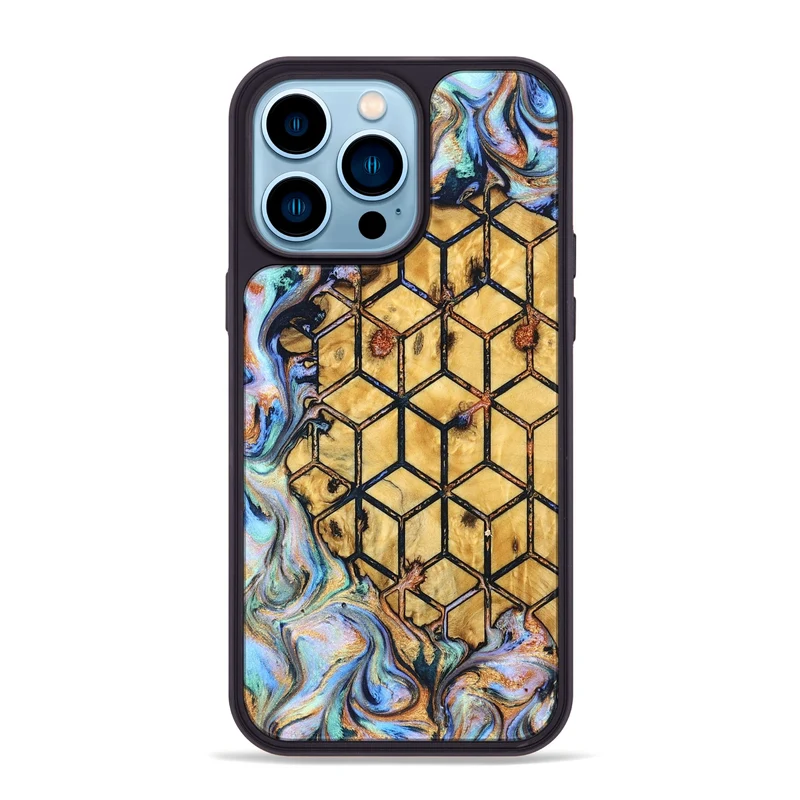 iPhone 14 Pro Max Wood Phone Case - Jaycee (Pattern, 830116)