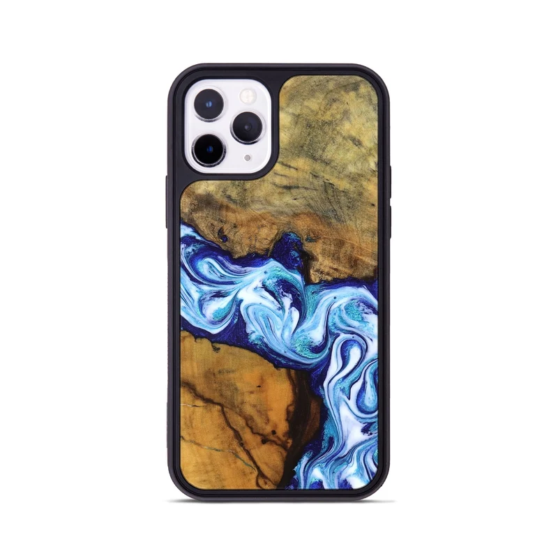 iPhone 11 Pro Wood Phone Case - Jayleen (Blue, 830121)