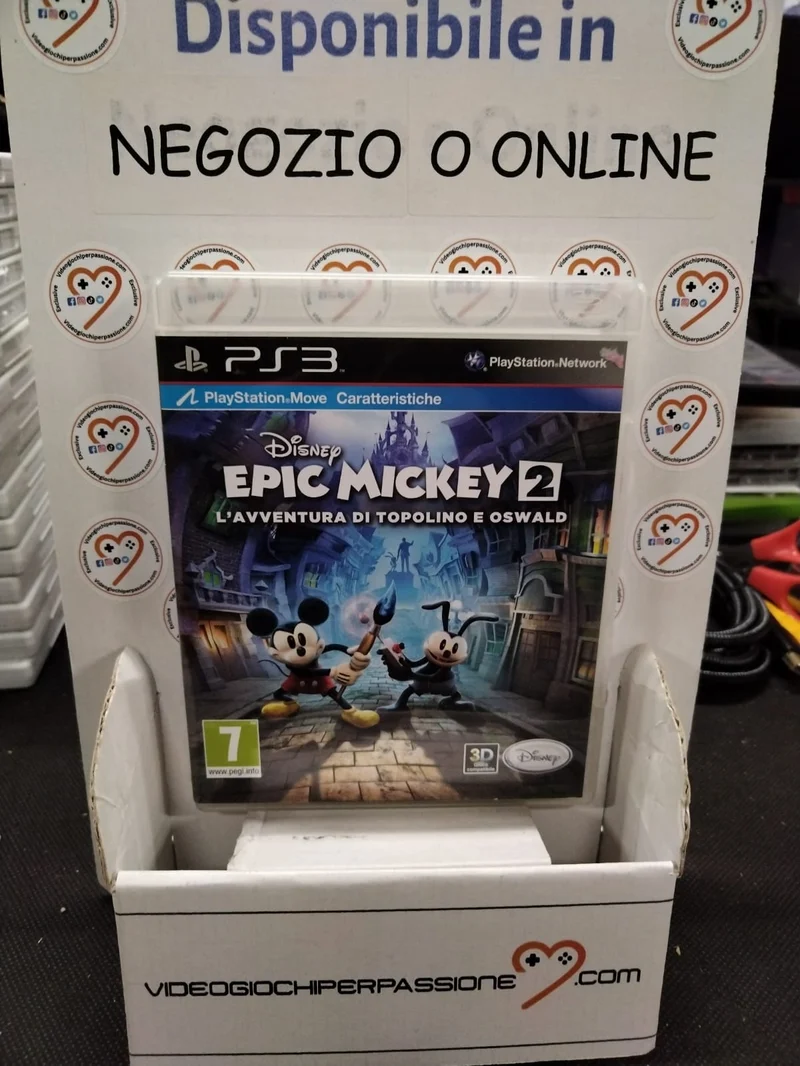 Disney epic mickey 2 l'avventura di topolino e oswald PS3 (usato garantito)(ver. italiana)