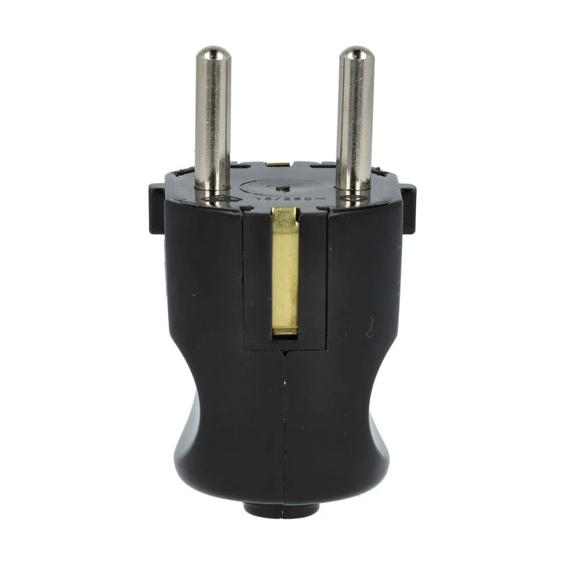 VIMAR 00230 - Spina 2P+T 16 A 250V standard tedesca (Schuko), nera, Vimar SUPER NOVA