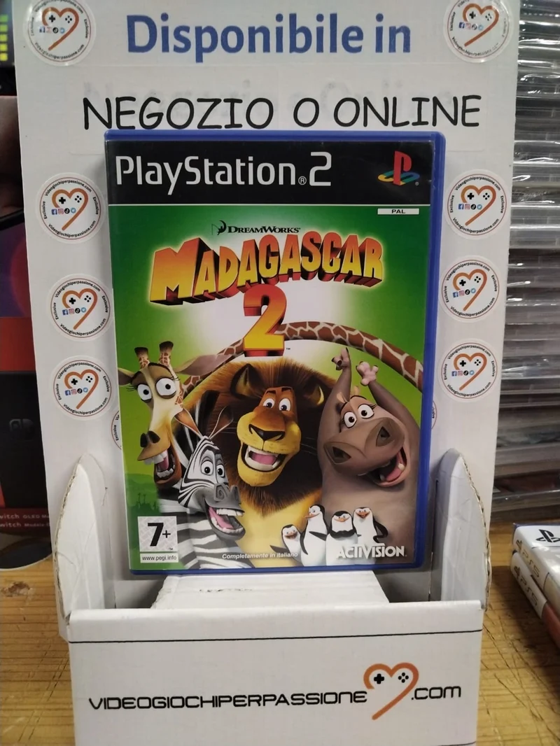 Madagascar 2 PS2 (usato garantito)(completamente in italiano)