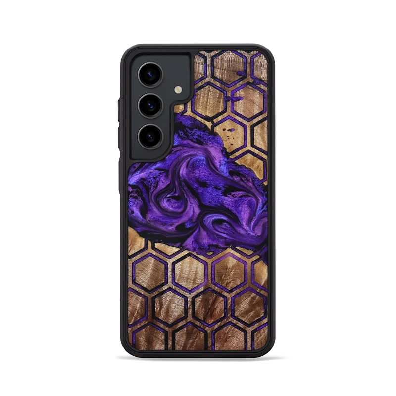 Galaxy S24 Wood Phone Case - Juana (Pattern, 830107)