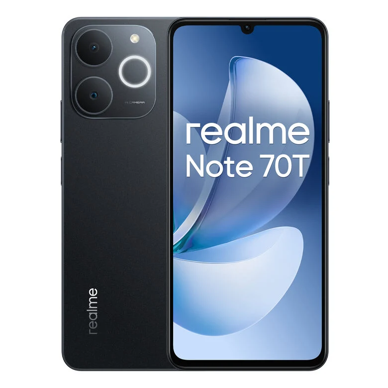 realme Note 70T smartphone 17,1 cm (6.74") Doppia SIM Android 15 4G USB tipo-C 4 GB 256 GB 6000 mAh Nero