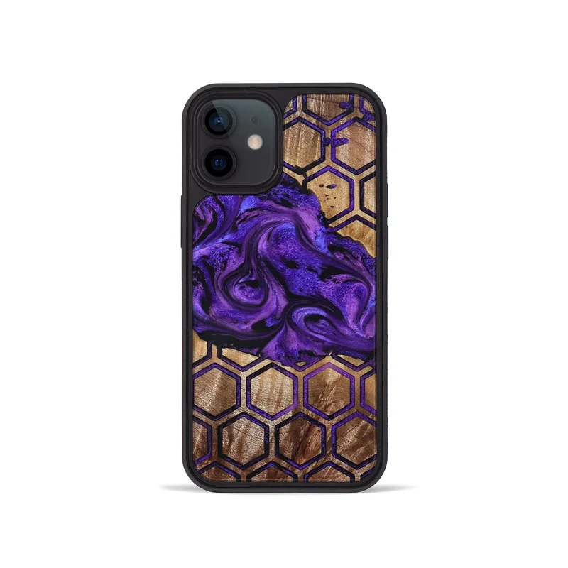 iPhone 12 mini Wood Phone Case - Juana (Pattern, 830107)