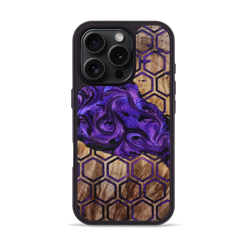 iPhone 16 Pro Wood Phone Case - Juana (Pattern, 830107)
