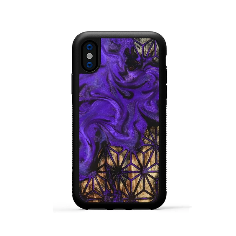 iPhone Xs Wood Phone Case - Clora (Pattern, 830092)