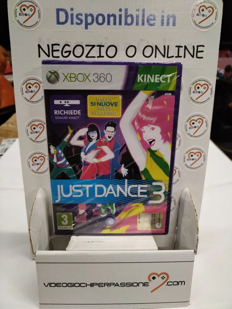 just dance 3 XBOX 360 KINECT ver. italiana