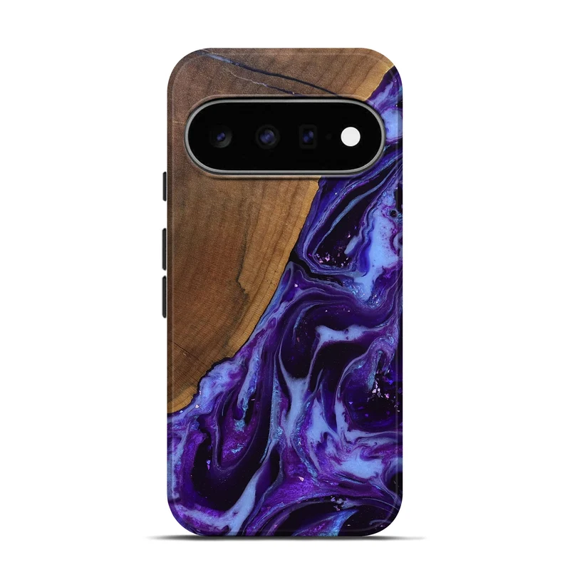 Pixel 11 Pro Wood Live Edge Phone Case - Koen (Purple, 829794)