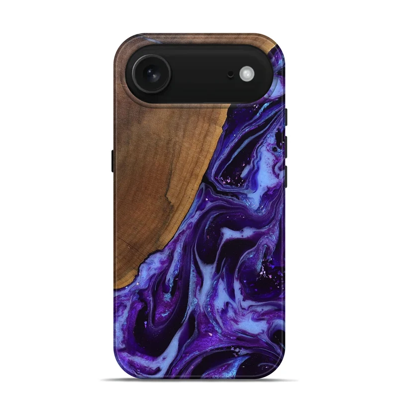 iPhone 17 Air Wood Live Edge Phone Case - Koen (Purple, 829794)