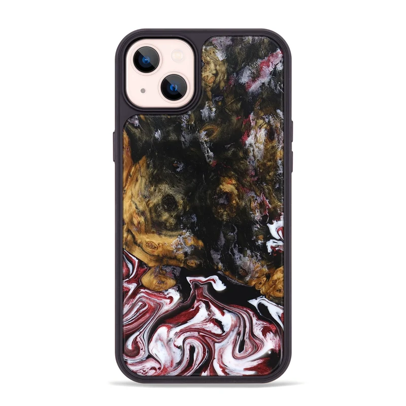 iPhone 14 Plus Wood Phone Case - Jess (Red, 829733)