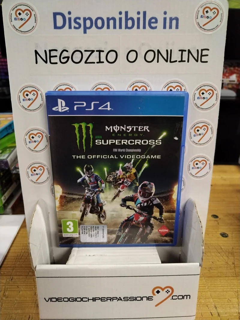 MONSTER ENERGY SUPERCROSS THE OFFICIAL VIDEOGAME PS4 (usato)(ver. italiana)