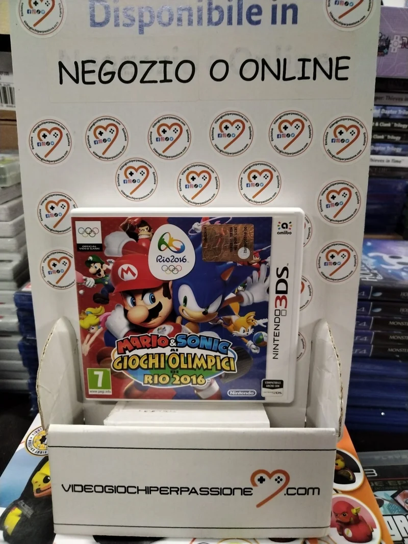 MARIO E SONIC AI GIOCHI OLIMPICI DI RIO 2016 NINTENDO 3DS (usato garantito)(ver. ita.)