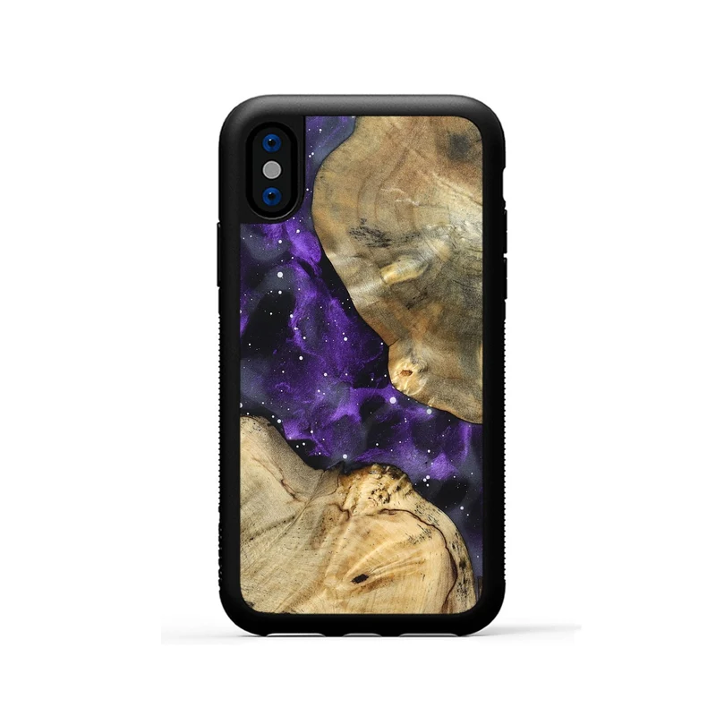 iPhone Xs Wood Phone Case - Aliya (Cosmos, 830054)