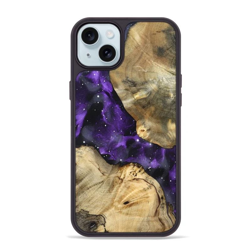 iPhone 15 Plus Wood Phone Case - Aliya (Cosmos, 830054)