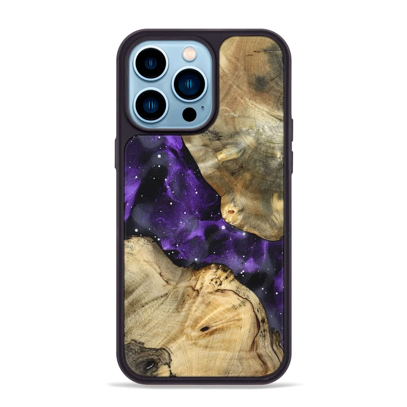 iPhone 14 Pro Max Wood Phone Case - Aliya (Cosmos, 830054)