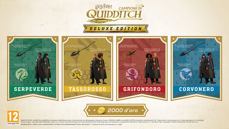 Harry Potter Campioni di Quidditch Deluxe Edition Playstation 5 Edizione Europea