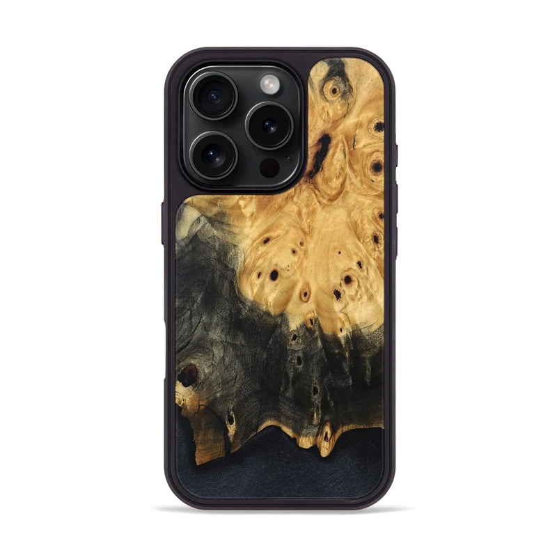 iPhone 16 Pro Wood Phone Case - Natalya (Wood Burl, 829991)