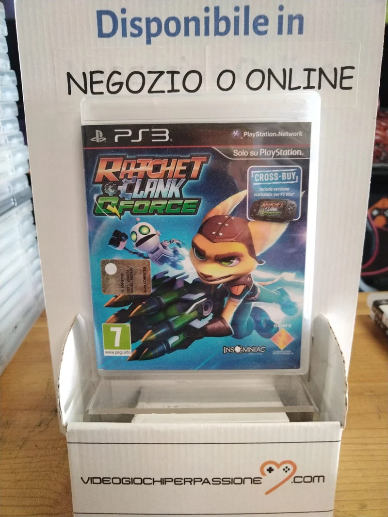 RATCHET & CLANK :QFORCE PLAYSTATION 3 EDIZIONE ITALIANA (usato garantito)