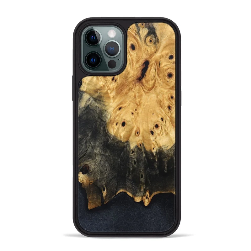 iPhone 12 Pro Max Wood Phone Case - Natalya (Wood Burl, 829991)