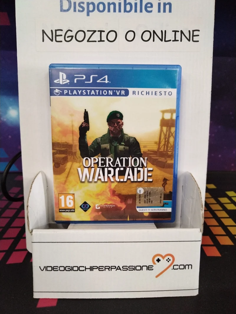 OPERATION WARCADE PS4 PLAISTSTION VR (usato garantito)