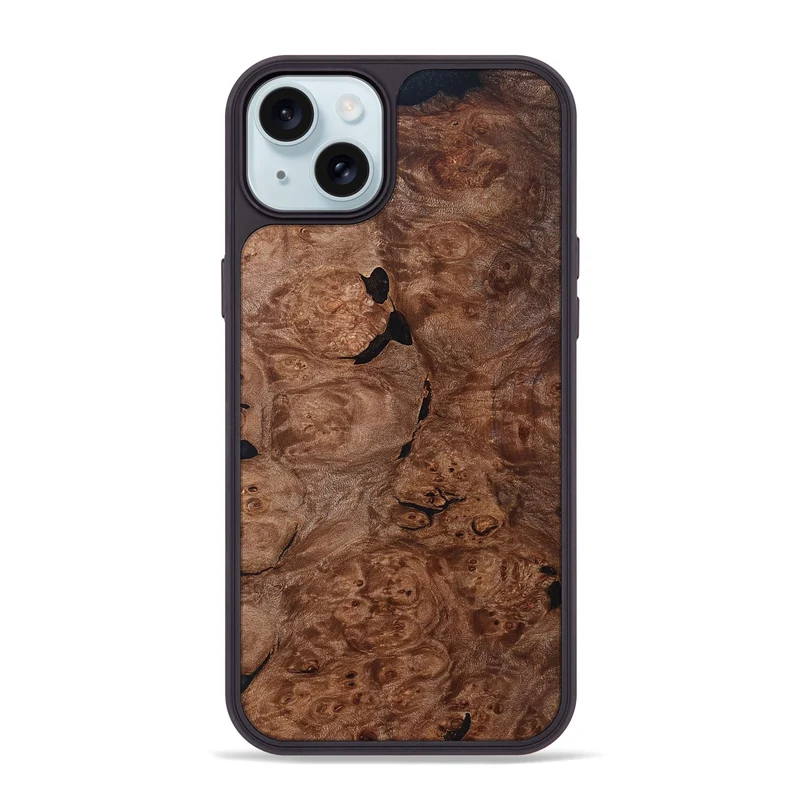 iPhone 15 Plus Wood Phone Case - Hobart (Wood Burl, 830019)