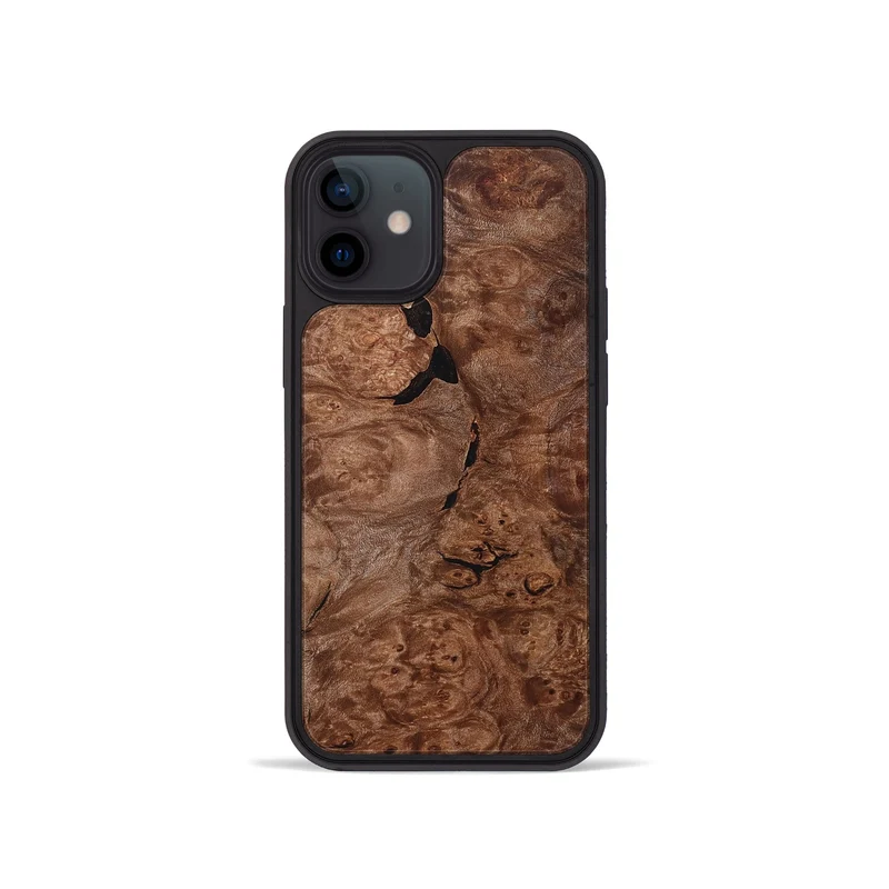 iPhone 12 mini Wood Phone Case - Hobart (Wood Burl, 830019)
