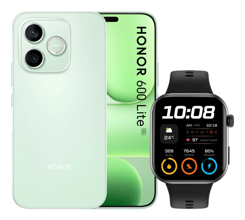 Honor BUNDLE 600 LITE 256GB S GREEN+WATCH 2i BLACK 16,8 cm (6.6") Doppia SIM 5G USB tipo-C 16 GB 6520 mAh Verde