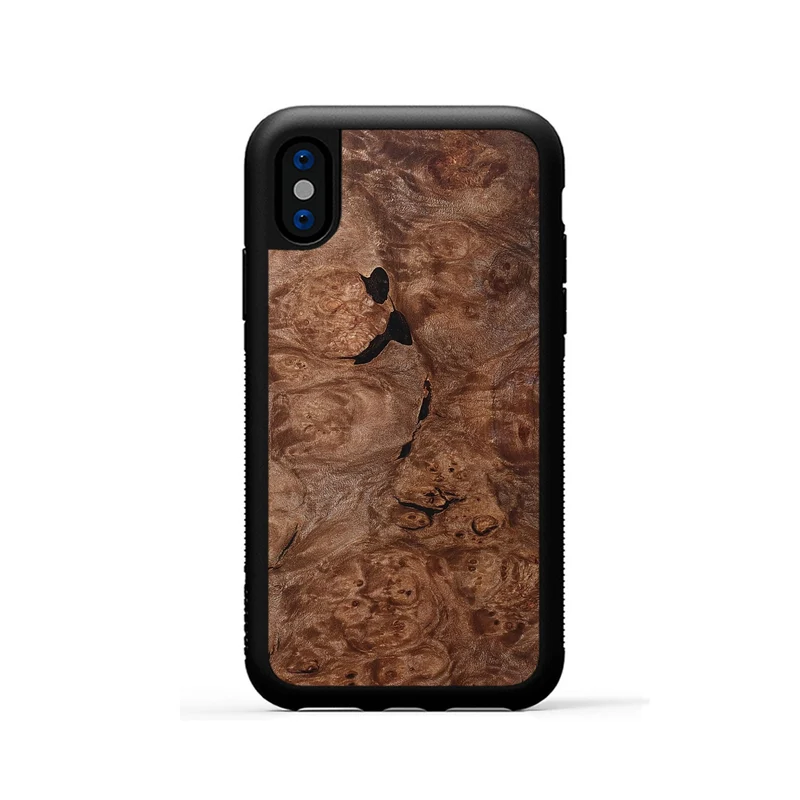 iPhone Xs Wood Phone Case - Hobart (Wood Burl, 830019)