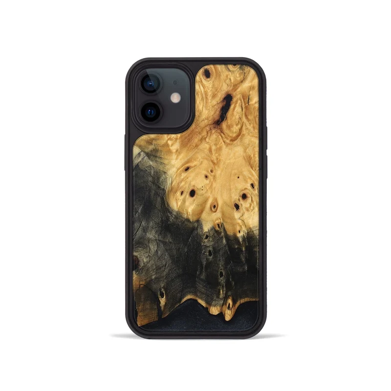 iPhone 12 mini Wood Phone Case - Natalya (Wood Burl, 829991)