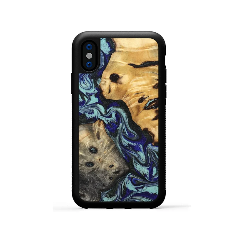 iPhone Xs Wood Phone Case - Wilton (Green, 829980)