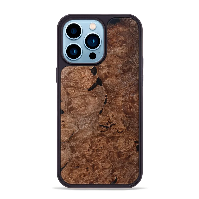 iPhone 14 Pro Max Wood Phone Case - Hobart (Wood Burl, 830019)