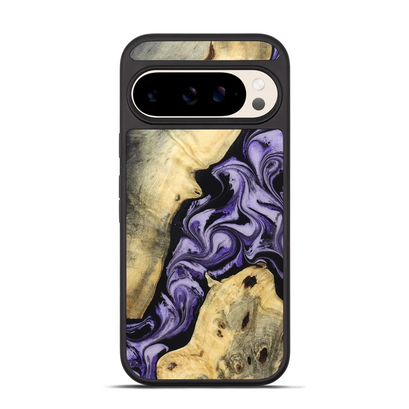 Pixel 10 Pro Wood Phone Case - Sharon (Purple, 830016)
