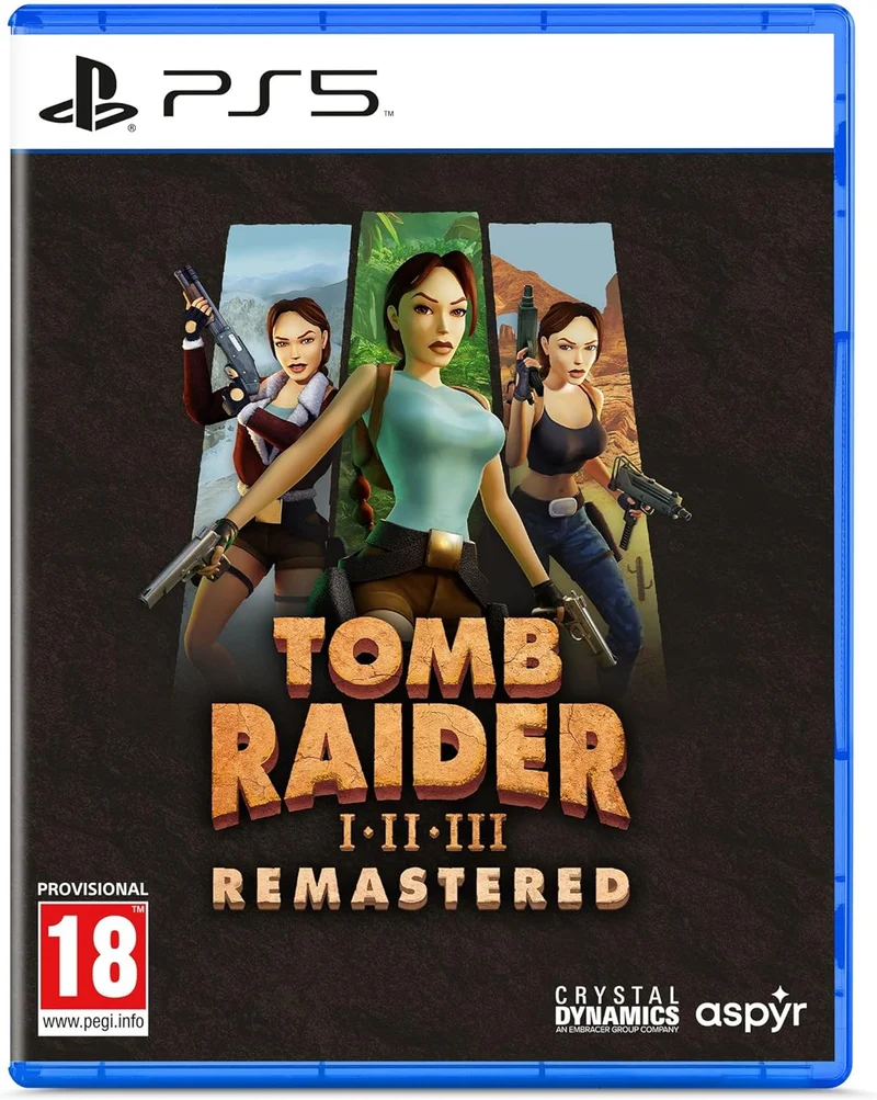 Tomb Raider I-III Remastered Starring Lara Croft Playstation 5 Edizione Europea