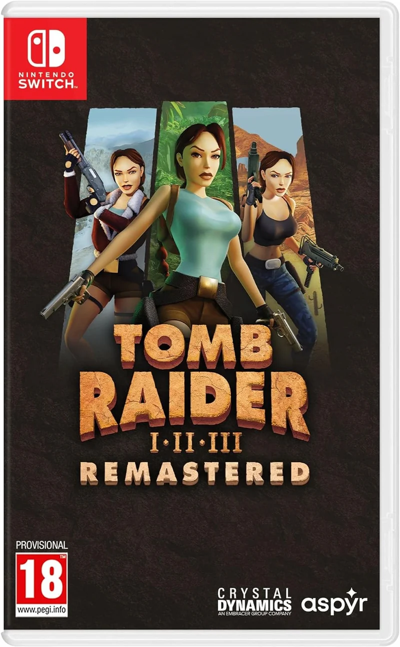 Tomb Raider I-III Remastered Starring Lara Croft Nintendo Switch Edizione Europea