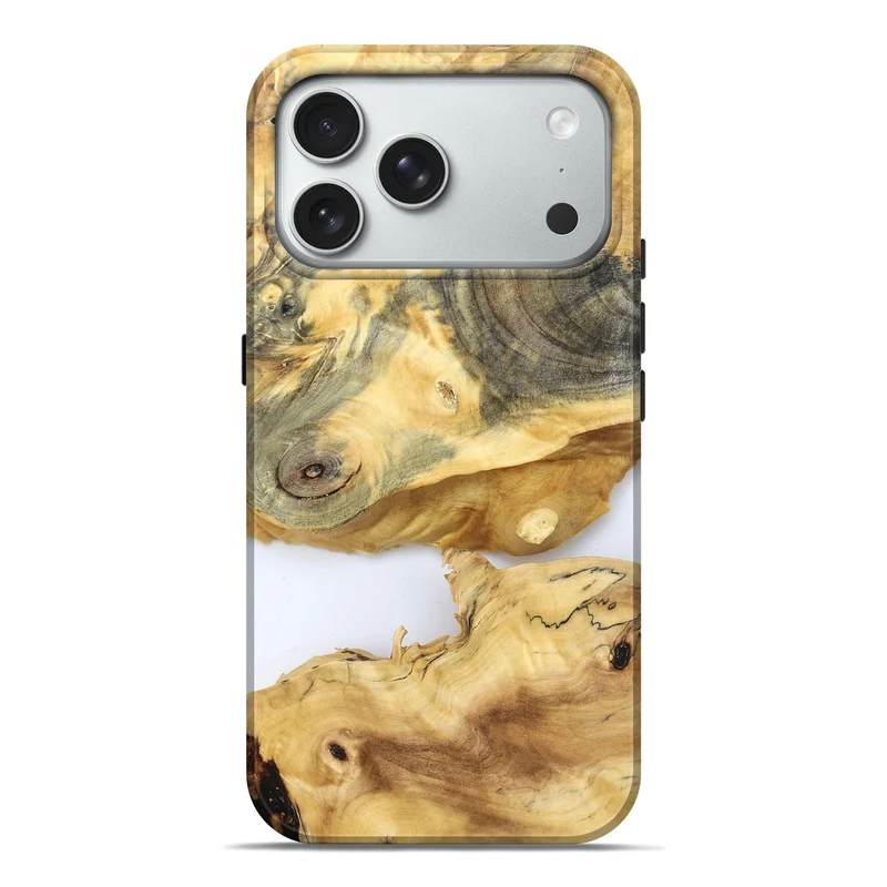 iPhone 18 Pro Max Wood Live Edge Phone Case - Charlee (Clear, 829830)