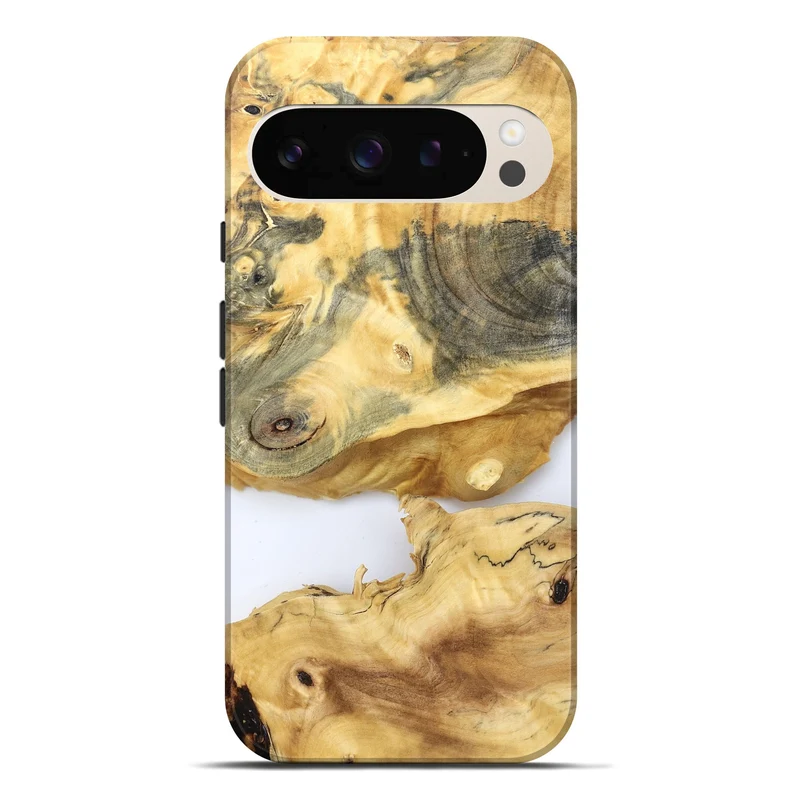 Pixel 10 Pro XL Wood Live Edge Phone Case - Charlee (Clear, 829830)