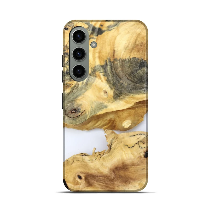 Galaxy S24 Wood Live Edge Phone Case - Charlee (Clear, 829830)