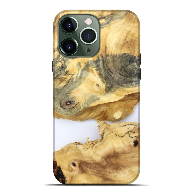 iPhone 13 Pro Max Wood Live Edge Phone Case - Charlee (Clear, 829830)