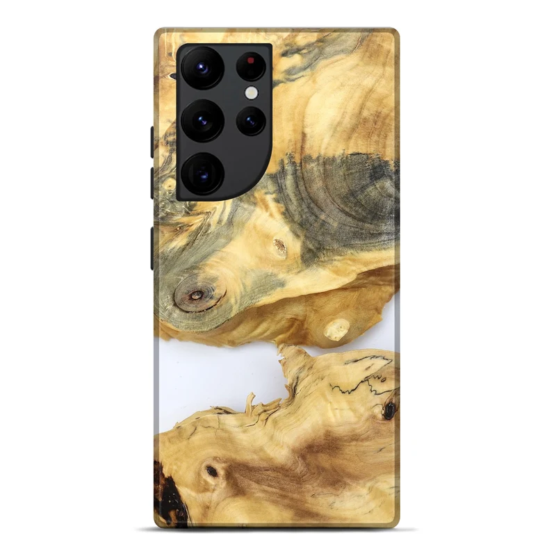 Galaxy S22 Ultra Wood Live Edge Phone Case - Charlee (Clear, 829830)